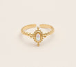 Bague Moa - Nacre Blanche