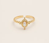 Bague Moa - Nacre Blanche