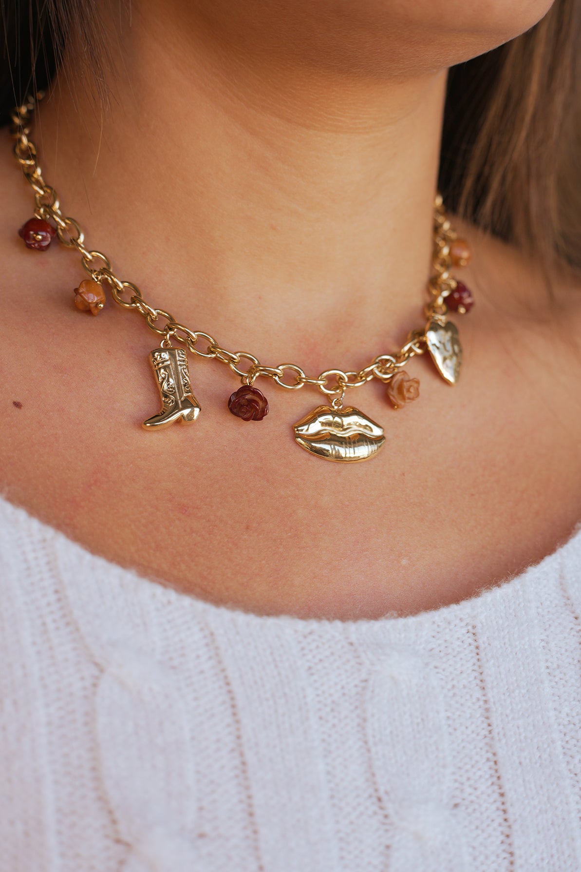 Collier Diane ( Marron)