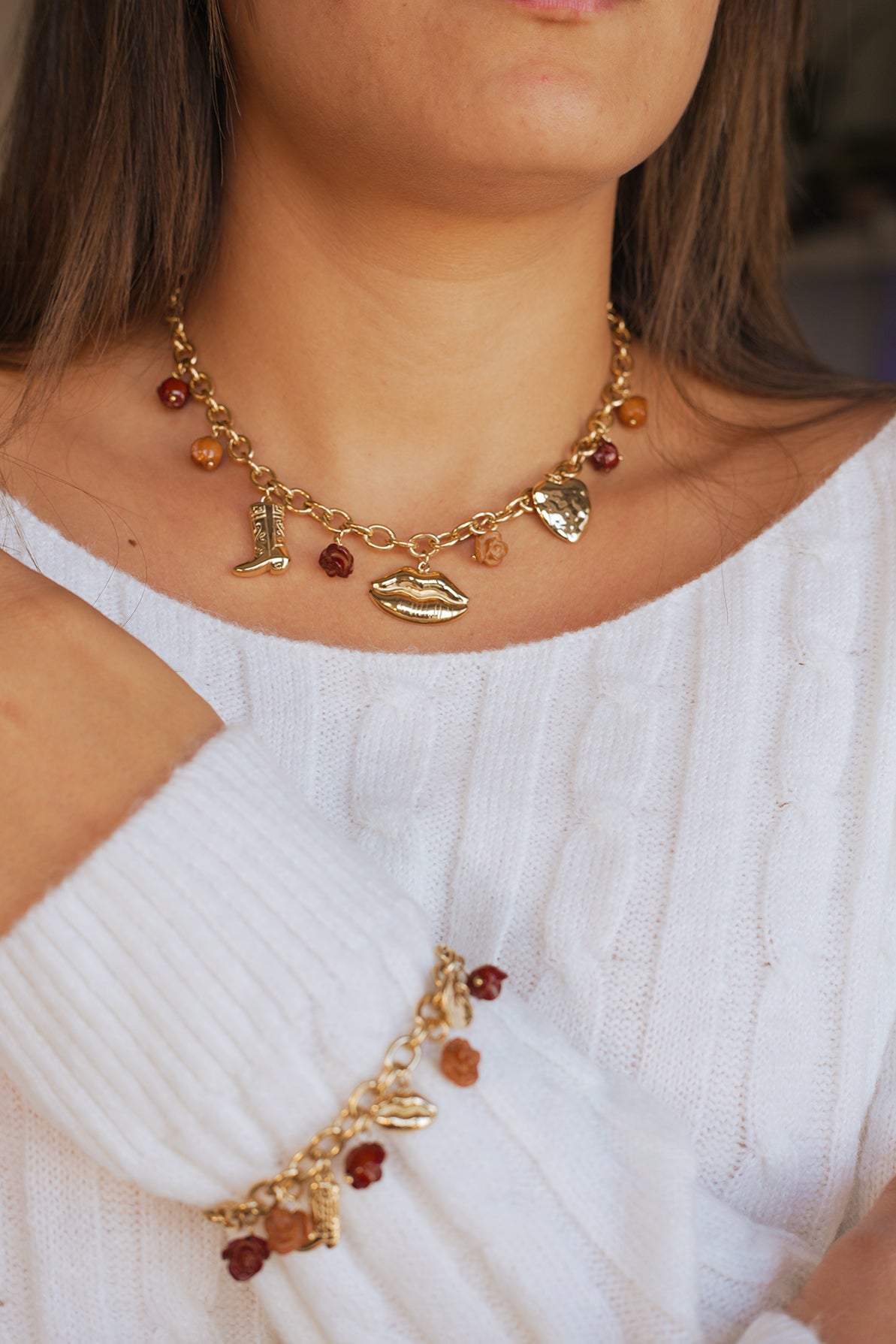 Collier Diane ( Marron)