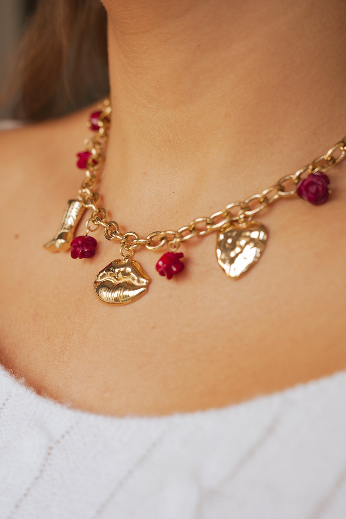Collier Diane ( Rouge)