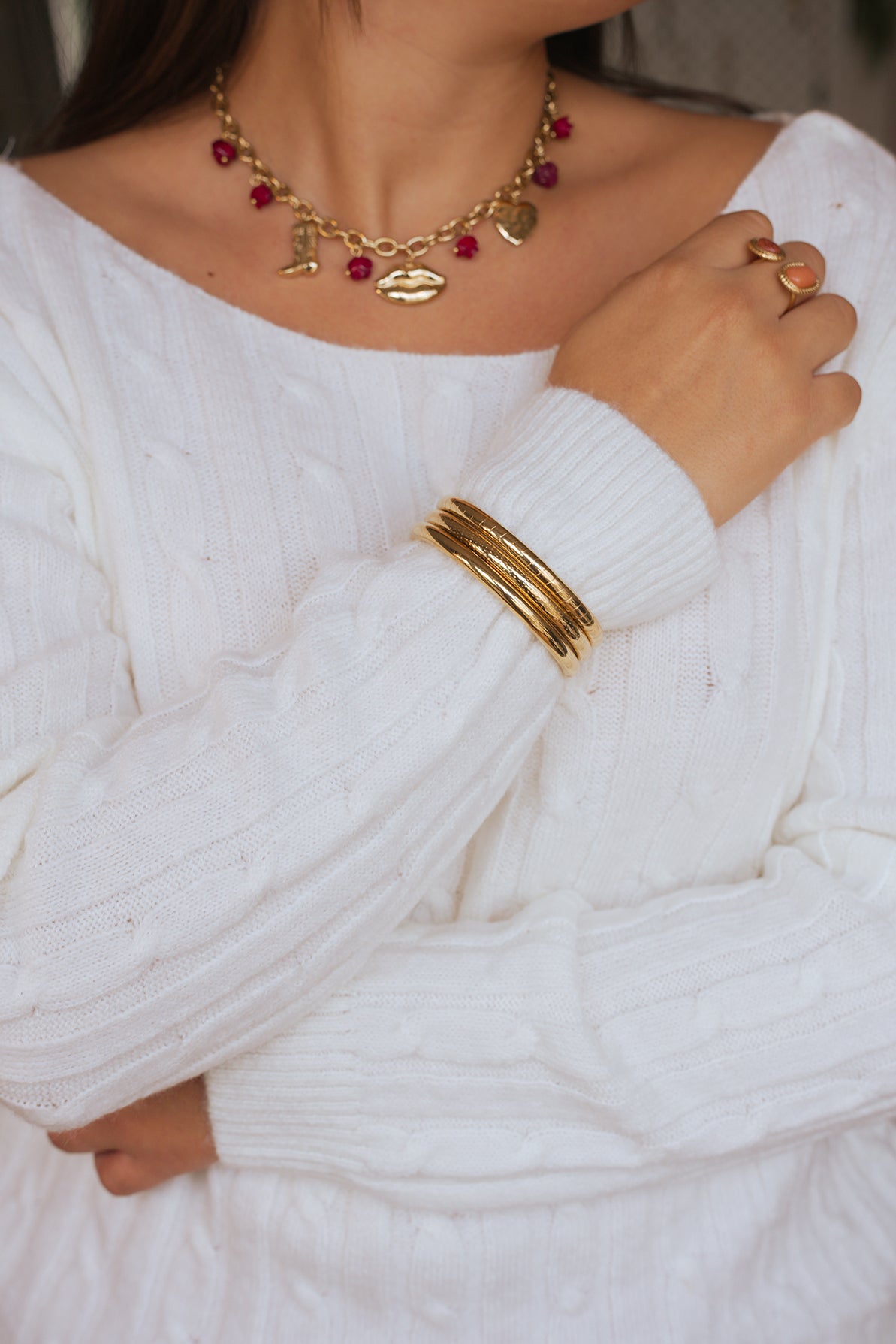 Collier Diane ( Rouge)